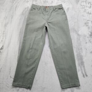 Vintage 90s Riders Casuals Pants Womens Size 10P Green High Rise Tapered Cotton